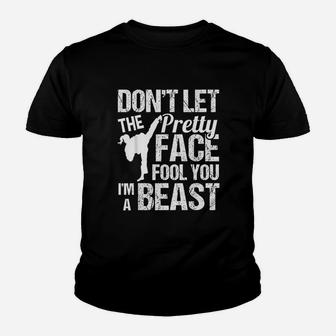 Do Not Let The Pretty Face Fool You Karate Taekwondo Youth T-shirt - Thegiftio UK