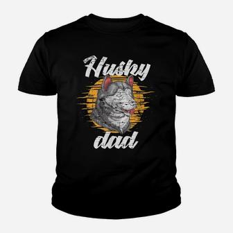 Dog Breed Husky Dad Pet Owner Dog Animal Fathers Day Husky Youth T-shirt | Crazezy AU