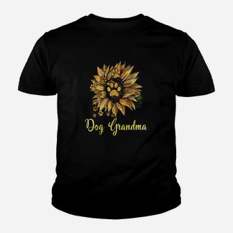 Dog Grandma Sunflower Funny Cute Family Gifts Youth T-shirt | Crazezy DE