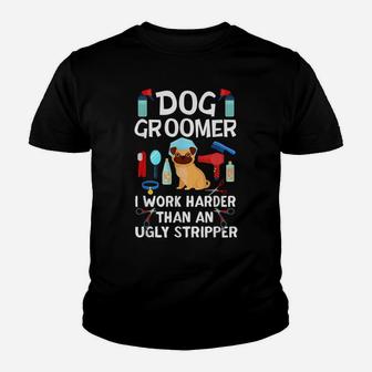 Dog Groomer Offensive Humor Dog Grooming Funny Quote Youth T-shirt | Crazezy CA