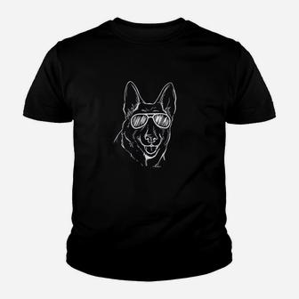Dog Lover Gift German Shepherd Sunglasses Dog Gift Youth T-shirt | Crazezy CA