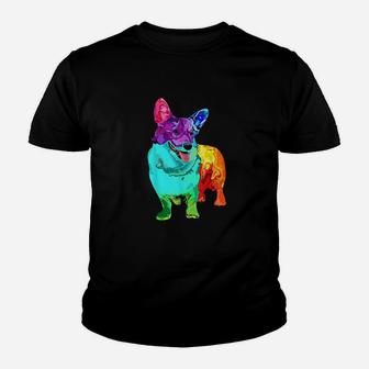 Dog Lover Gifts Welsh Corgi For Colorful Corgi Youth T-shirt | Crazezy UK