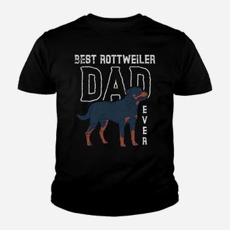 Dog Lover Rottie Dad Fathers Day Pet Animal Dad Rottweiler Youth T-shirt | Crazezy DE