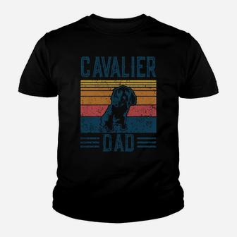 Dog | Cavalier King Charles Spaniel - Vintage Cavalier Dad Youth T-shirt | Crazezy