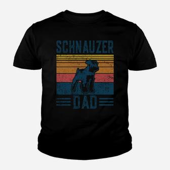 Dog | Schnauzer Pinscher Papa - Vintage Schnauzer Dad Youth T-shirt | Crazezy