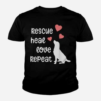 Dog Rescue Mom Mama Animal Rescue Dog Lover Gift For Women Youth T-shirt | Crazezy CA