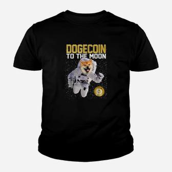 Dogecoin To The Moon Cryptocurrency Youth T-shirt - Monsterry AU