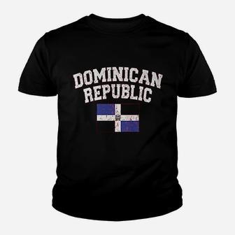 Dominican Republic Flag Youth T-shirt | Crazezy