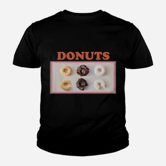 Donuts Funny Donut Lovers And Record Collector Doughnut Gift Sweatshirt Youth T-shirt | Crazezy CA