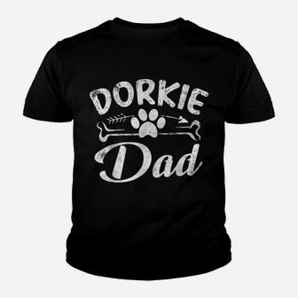 Dorkie Dad Funny Dog Owner Pet Lover Daddy Cool Father Gift Youth T-shirt | Crazezy