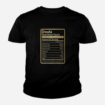 Doula Nutrition Facts Youth T-shirt | Crazezy AU