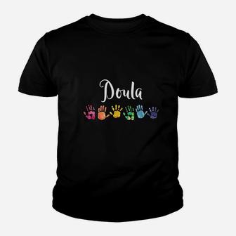 Doula With Hand Prints Youth T-shirt | Crazezy