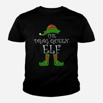 Drag Queen Elf Gay Lgbt Pride Gift Gay Christmas Pajama Youth T-shirt | Crazezy