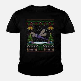 Dragonfly Bird Lover Xmas Gift Ugly Dragonfly Christmas Sweatshirt Youth T-shirt | Crazezy