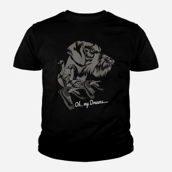 Drahthaar Dog Hunter Bird Hunting Dog Owner Gift Youth T-shirt | Crazezy