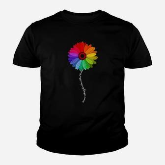 Dream Without Fear Love Without Limits Daisy Rainbow Youth T-shirt | Crazezy