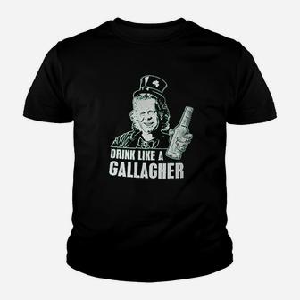 Drink Like A Gallagher Ladies Youth T-shirt | Crazezy CA
