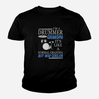Drummer Grandpa Its Like A Regular Grandpa Only Cooler Youth T-shirt | Crazezy DE