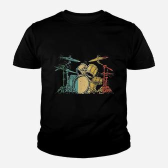 Drummer Vintage Youth T-shirt | Crazezy