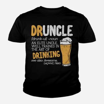 Druncle Hoodie Another Term Uncle Definition Christmas Gift Youth T-shirt | Crazezy UK