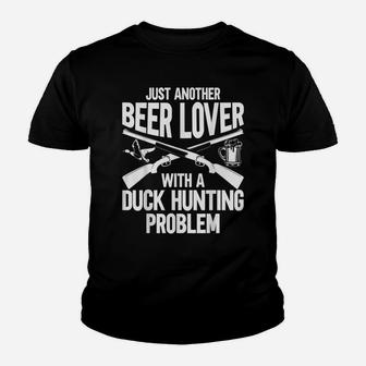 Duck Hunting Apparel - Funny Beer Lovers Design Youth T-shirt | Crazezy UK
