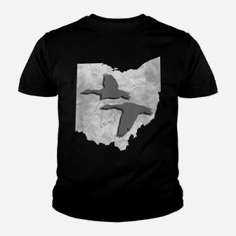 Duck Hunting Ohio Designed For Men & Women Hunters Youth T-shirt | Crazezy