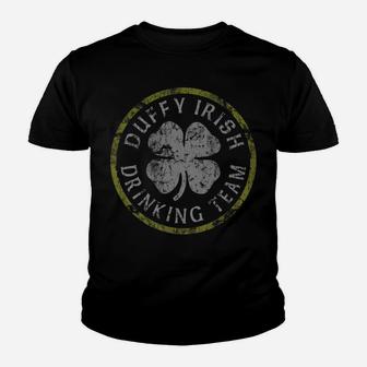 Duffy Irish Drinking Team Family Surname St Patricks Day Youth T-shirt | Crazezy UK