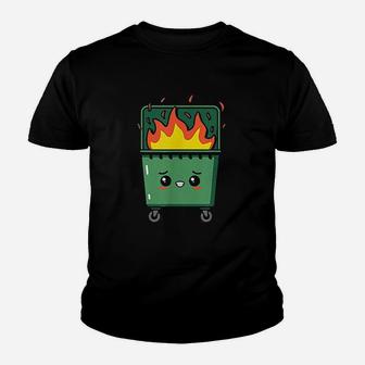 Dumpster Fire Youth T-shirt | Crazezy UK