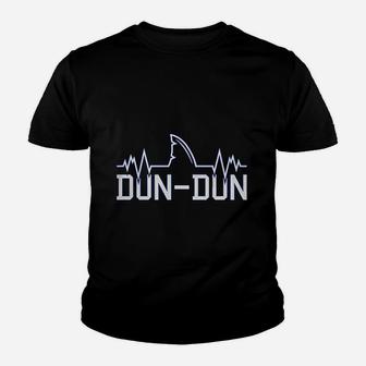 Dun Dun Great White Shark Pun Funny Parody Youth T-shirt | Crazezy DE