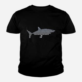 Dun Dun Shark Youth T-shirt | Crazezy DE
