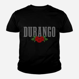 Durango Vintage Rose Mexican Pride Mexico Youth T-shirt | Crazezy DE