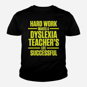 Dyslexia Teacher Therapist Successful Dyslexic Therapy Youth T-shirt - Monsterry DE