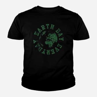 Earth Day Everyday Environmental Youth T-shirt | Crazezy DE