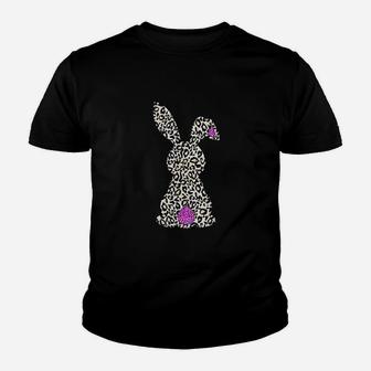 Easter Bunny Leopard Bunny Youth T-shirt | Crazezy DE