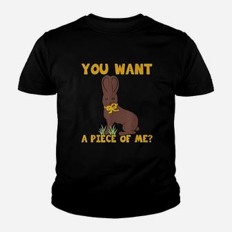 Easter Funny Teens Sayings Chocolate Bunny Meme Youth T-shirt | Crazezy CA