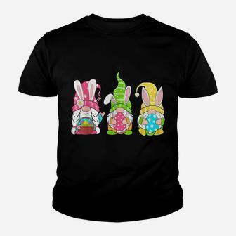 Easter Gnome Egg Hunting - Cute Bunny Easter Gnomes Youth T-shirt | Crazezy UK