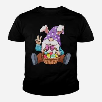 Easter Gnome Shirt Egg Hunting Women Spring Gnomes Youth T-shirt | Crazezy AU