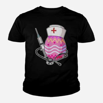 Easter Shirt Nurse Rn Cna Egg Hunting Easter Bunny Youth T-shirt | Crazezy AU