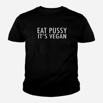 Eat Its Vegan Funny Youth T-shirt | Crazezy