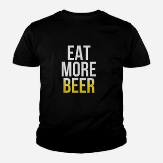 Eat More Beer St Patricks Day Youth T-shirt | Crazezy DE