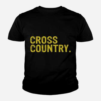 Eat Sleep Cross Country Repeat Running Gift Youth T-shirt | Crazezy UK