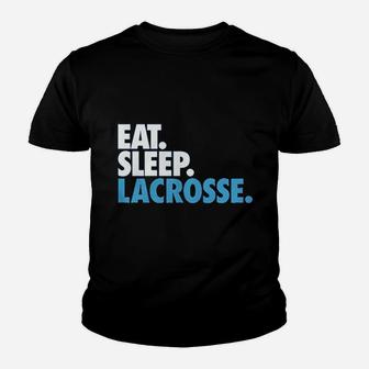 Eat Sleep Lacrosse Youth Youth T-shirt | Crazezy UK
