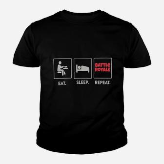 Eat Sleep Repeat Youth T-shirt | Crazezy AU