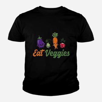 Eat Veggies Vegetarian Youth T-shirt | Crazezy AU
