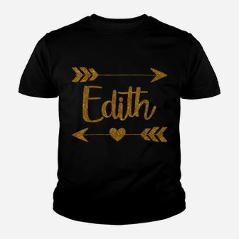 Edith Personalized Mom Name Funny Birthday Custom Gift Idea Youth T-shirt | Crazezy