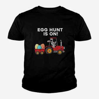 Egg Hunt Is On Easter Day Bunny Youth T-shirt | Crazezy