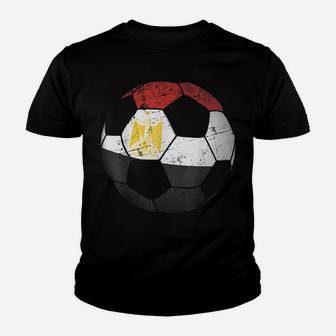 Egypt Soccer Ball Flag Jersey Shirt - Egyptian Football Gift Youth T-shirt | Crazezy
