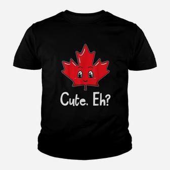 Eh Canadian Flag Maple Leaf Youth T-shirt | Crazezy AU