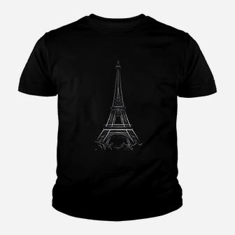 Eiffel Tower Youth T-shirt | Crazezy DE