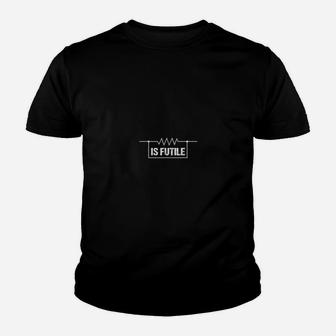 Electrician Resistance Is Futile Engineer Voltage Gift Youth T-shirt - Monsterry